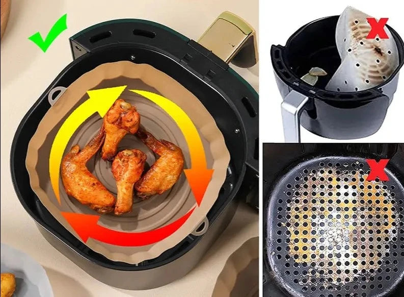 Air Fryer Cleanner PAGUE 1 LEVE 3 -  Bandeja de Silicone para Air Fryer