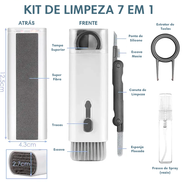 Limpador 7 em 1 - Limpador de tecnologias